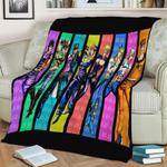jojos bizarre adventure fleece throw blanket 0