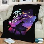 jotaro the star adventure fleece throw blanket 0
