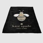 kate spade bee diamond image soft fleece blanket 0
