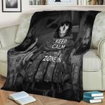 keep calm and warzone fleece throw blanket 0