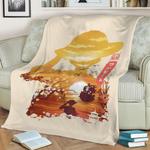 king of the pirates fleece throw blanket 0