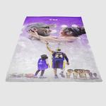 kobe and gigi bryant new soft fleece blanket 0