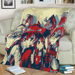 konosuba group fleece throw blanket 0
