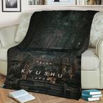 kyushu japan fleece throw blanket 0