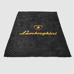 Lamborghini Logo Carbon Soft Fleece Blanket Meaningful Gift For Halloween Christmas