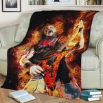 legendary dimebag darrell fleece throw blanket 0
