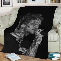 Lil Peep Metal Poster Fleece Throw Blanket Meaningful Gift For Halloween Christmas