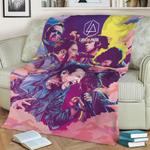 linkin park personil fleece throw blanket 0