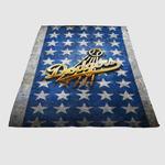 los angeles dodgers flag soft fleece blanket 0