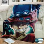 luffy one piece fleece throw blanket 0