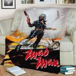 mad max movie poster fleece throw blanket 0