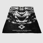 marcelo burlon white lion soft fleece blanket 0