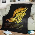 marcus aurelius quote fleece throw blanket 0