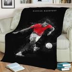 marcus rashford fleece throw blanket 0