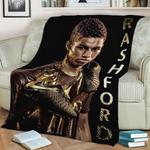 marcus rashford man utd g fleece throw blanket 0
