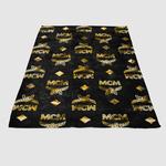 mcm worldwide logo soft fleece blanket 0