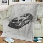 mercedes benz slk 55 amg fleece throw blanket 0