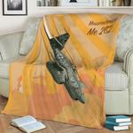 messerschmitt me 262 pop art fleece throw blanket 0