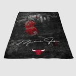 michael jordan dunk signature 1 soft fleece blanket 0