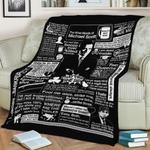 michael scotts wise words fleece throw blanket 0
