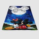 mickey and minnie mouse moon soft fleece blanket 0
