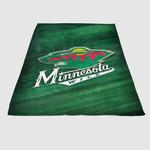 minnesota wild nhl logo 2 soft fleece blanket 0