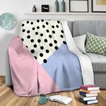 mod rose pink fleece throw blanket 0