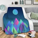 moon peaks fleece throw blanket 0