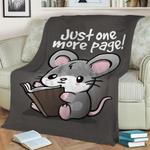 mouse one more page fleece throw blanket 0