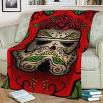 muerte fleece throw blanket 0