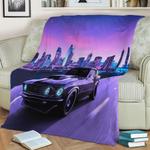 mustang boss fleece throw blanket 0