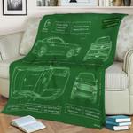 mustang bullitt 2019 fleece throw blanket 0
