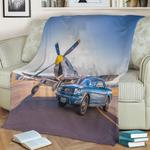 mustang days fleece throw blanket 0
