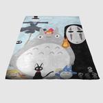 my neighbor totoro friends soft fleece blanket 0