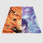 naruto vs sasuke anime soft fleece blanket 0