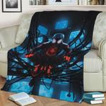 network spider fleece throw blanket 0