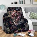 new skull fleece throw blanket 0