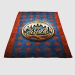 new york mets flag soft fleece blanket 0