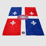 nhl montreal canadiens fence of glory soft fleece blanket 0