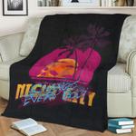 night city fleece throw blanket 0