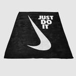 nike logo just do it soft fleece blanket 0