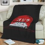 nissan gtr 35 fleece throw blanket 0