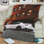 nissan skyline gtr r34 fleece throw blanket 0