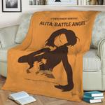 no1063 alita battle angel fleece throw blanket 0