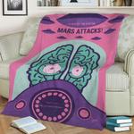no1178 my mars attacks fleece throw blanket 0