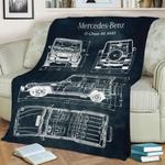 no151 mercedes g class fleece throw blanket 0
