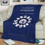 no532 my interstellar minimal movie poster a team of e fleece throw blanket 0