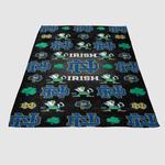 notre dame irish soft fleece blanket 0