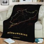 nurburgring fleece throw blanket 0