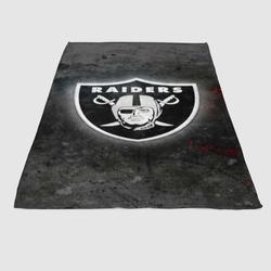 Oakland Raiders Black Soft Fleece Blanket Meaningful Gift For Halloween Christmas